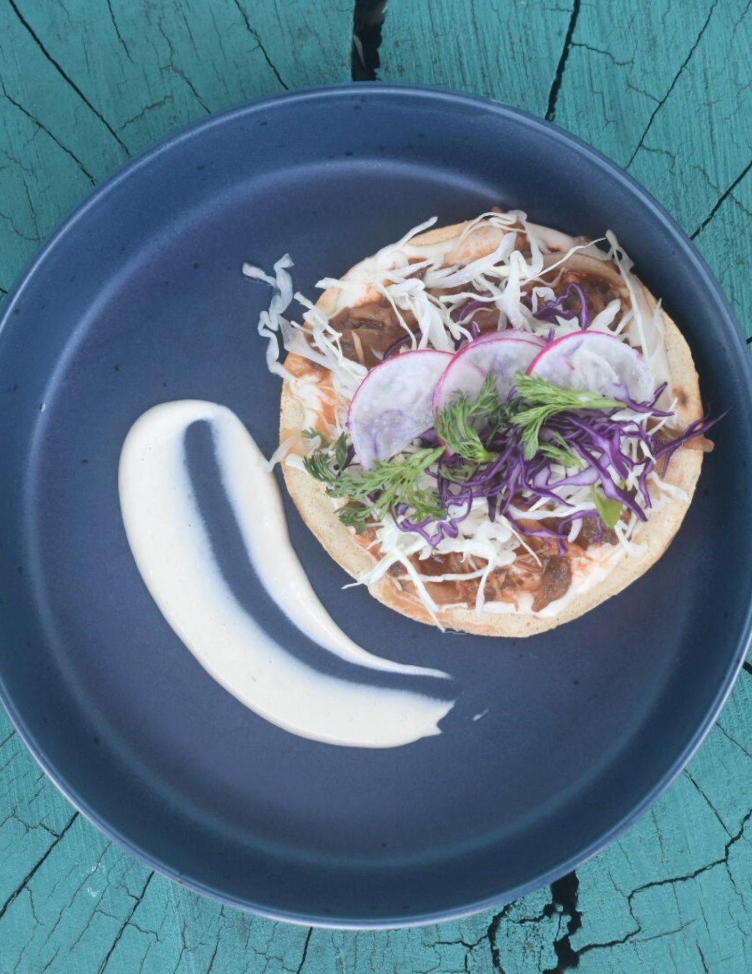 Oyster Mushroom Tinga Tostada