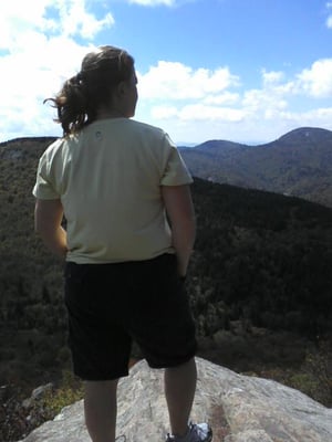 Tammy Hiking Blue Ridge Parkway