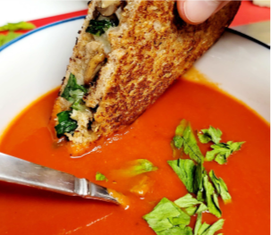soup and sandwich