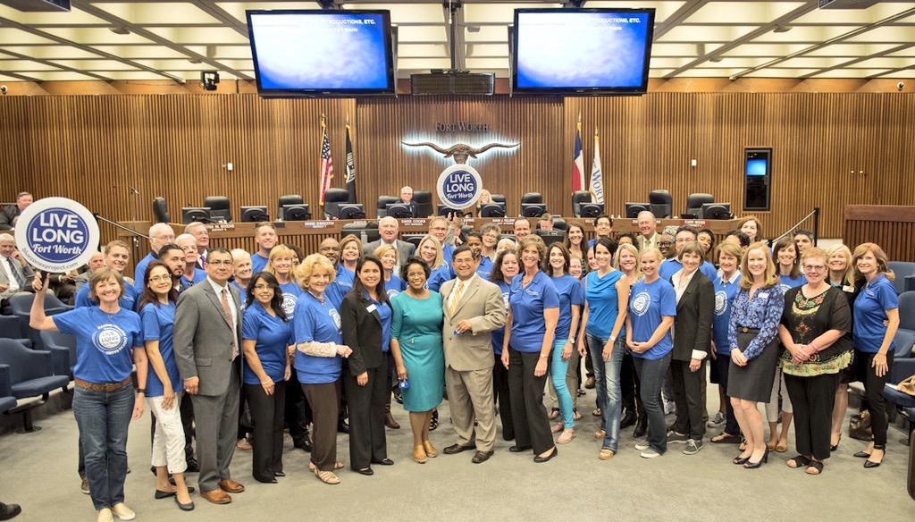 Blue Zones Project Celebrated at Fort Worth City Council September Meeting 